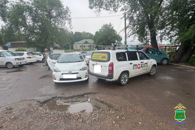 Наехал на автомобиль при маневре задним ходом водитель «Тойота Пробокс» в Биробиджане